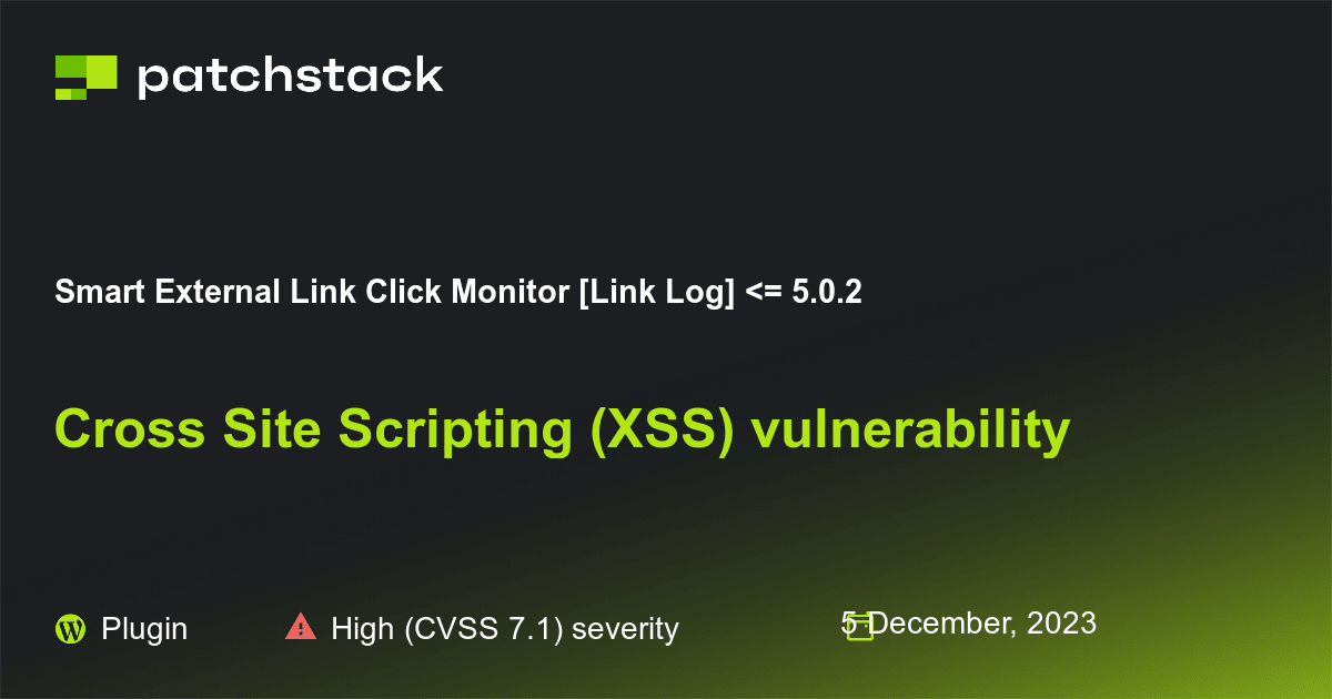 WordPress Smart External Link Click Monitor [Link Log] plugin